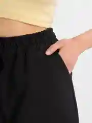Черный шорты женские черные ,  широкие шорты