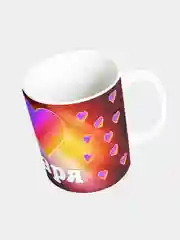 Кружка керамическая, с именем "Лайк Варя"
