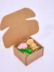 Мыло ручной работы мишка и тюльпан