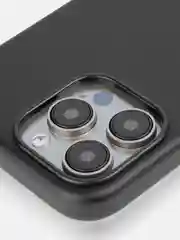 Черный чехол MagSafe для iPhone 15, Pro, Max, Plus кожаный ROSCO экокожа защита камер микрофибра