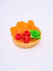 Мыло ручной работы Большая тарталетка с мандаринами и малиной