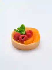 Мыло ручной работы Большая тарталетка с мандаринами и малиной