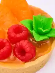Мыло ручной работы Большая тарталетка с мандаринами и малиной