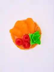 Мыло ручной работы Большая тарталетка с мандаринами и малиной