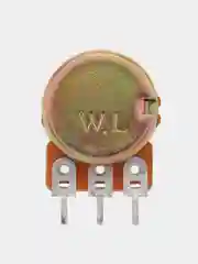 Резистор 16K1 (WH148 ) 10k шлиц L=15мм (переменный резистор)