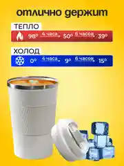 Красный термокружка автомобильная 510 мл, термостакан для кофе, автокружка