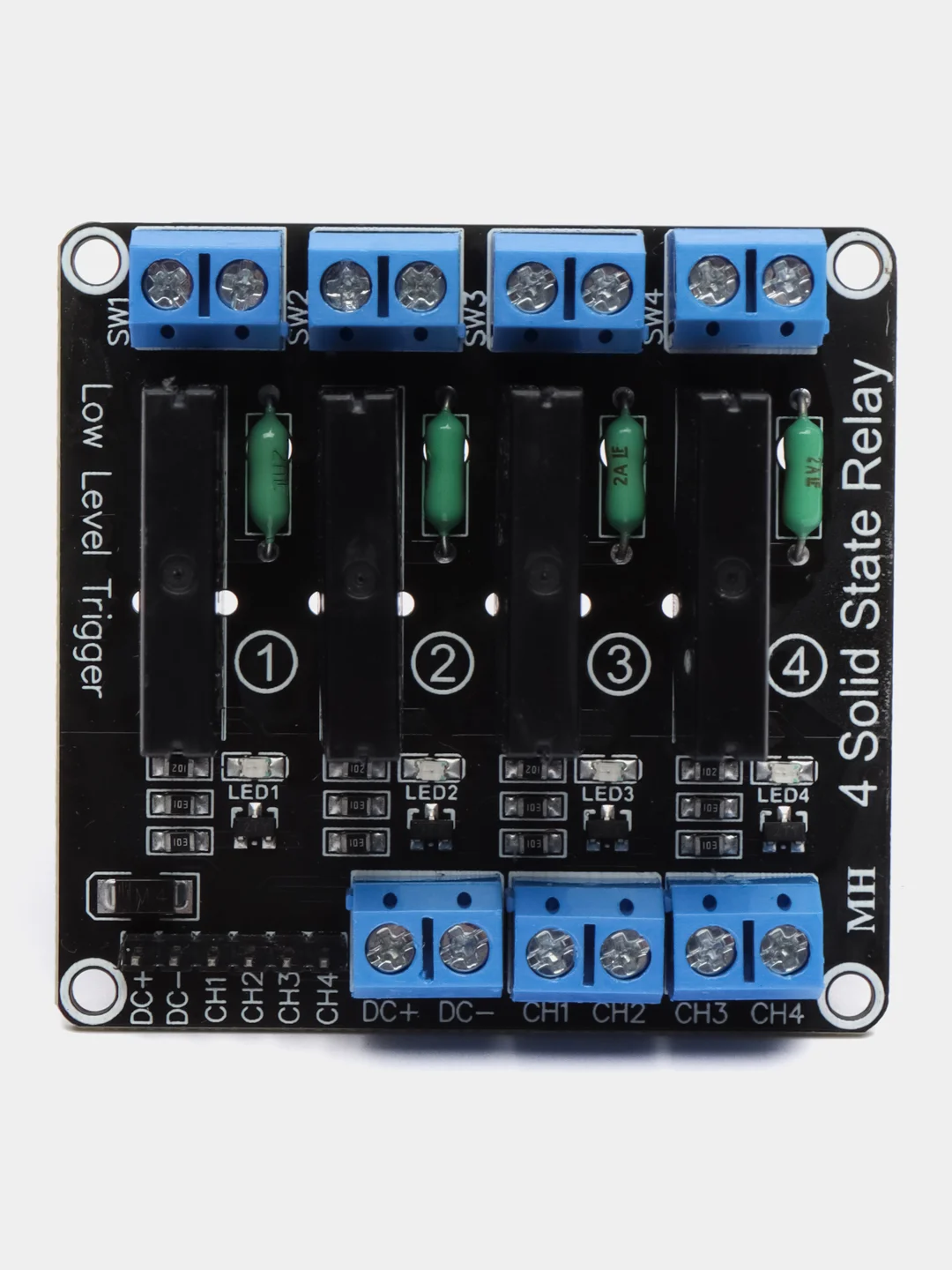4канальный твердотельный релейный модуль SSR G3MB-202P, выход 240 в, 2 А, для ARDUINO