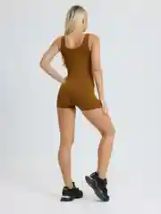Черный комбинезон женский, спортивный
