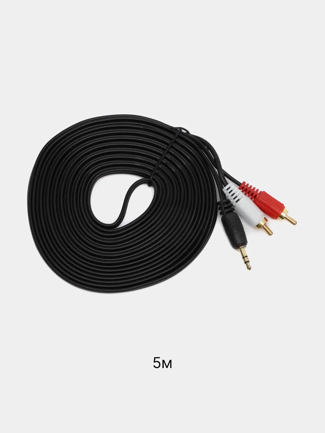 Индиго аудио кабель AUX тюльпаны 3.5 мм RCA 2 (папа) - 3.5 Jack (папа), от 1м и до 20м
