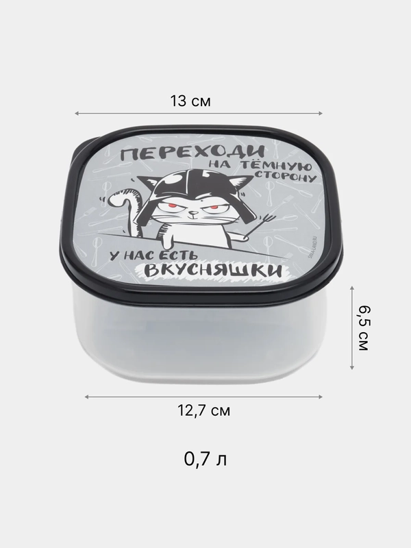 Ланч-бокс, контейнер для еды, 0,7 л