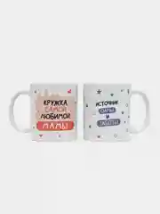 Парный набор кружек для мамы и папы / родителей, CopyRoomGifts, 330 мл, 2 шт