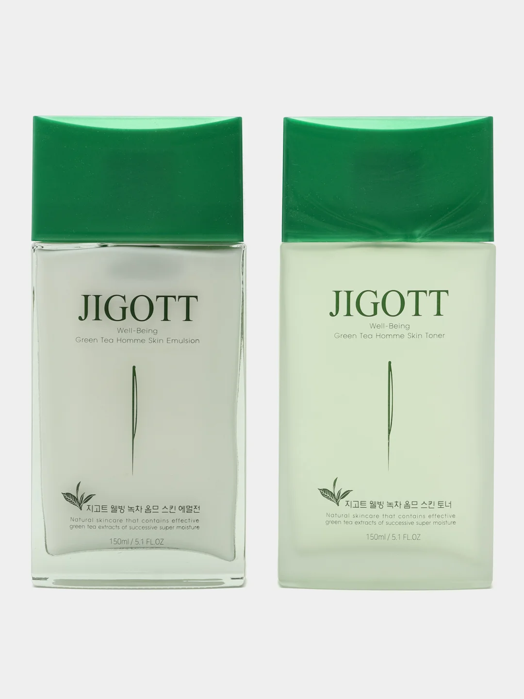 Набор для ухода за мужской кожей с экстрактом зеленого чая Jigott Well-Being Green Tea
