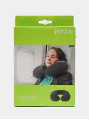 Синий подушка надувная дорожная, Intex, 36х30х10 см