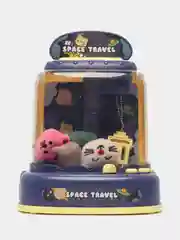 Синий игровой автомат с игрушками хватайка