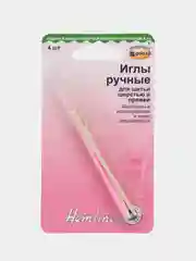 Иглы ручные для шитья шерстью и пряжей, 4 шт, Hemline