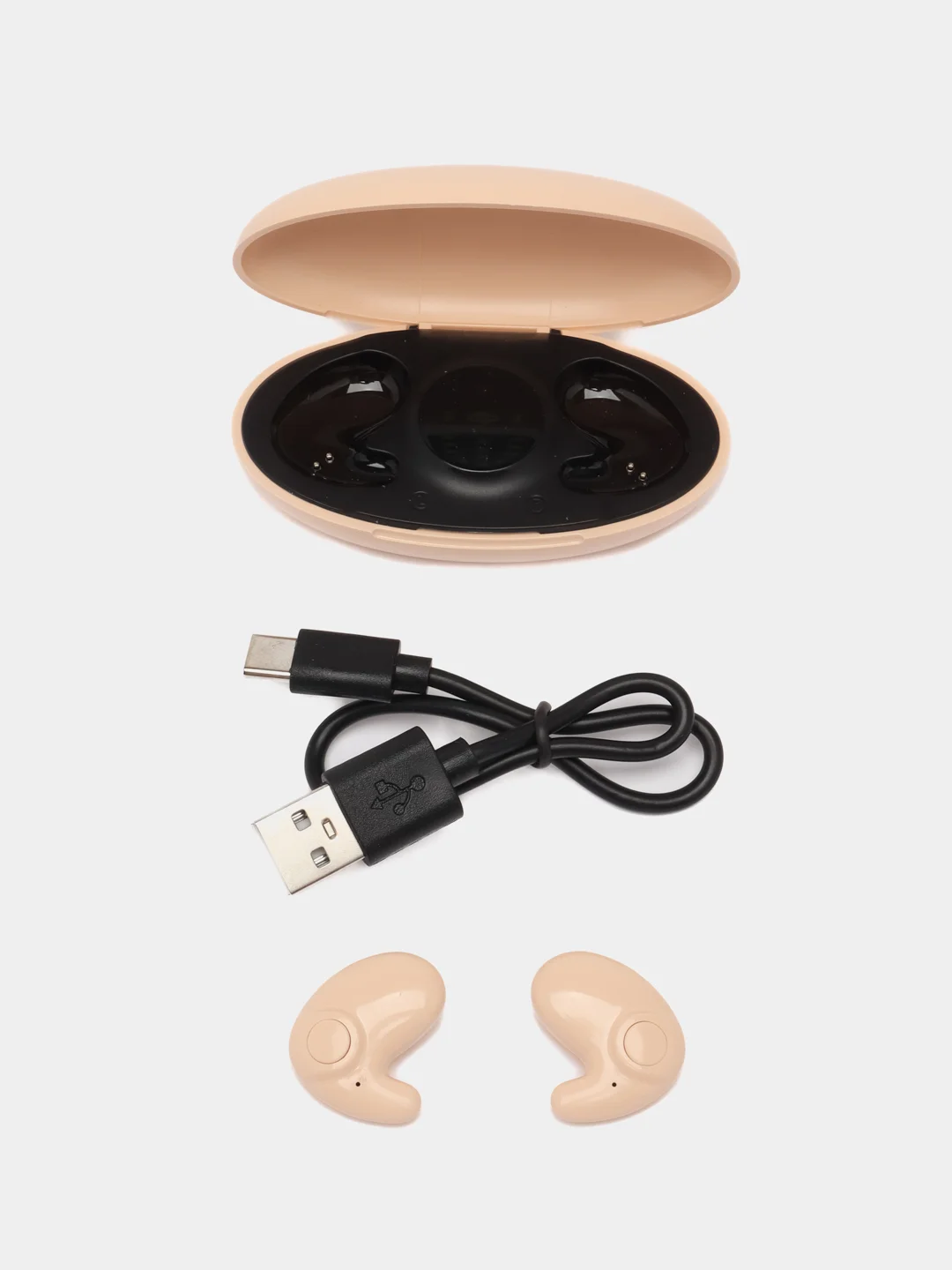 Бежевый наушники беспроводные MD538, Bluetooth