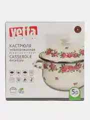 Vetta Розанна "Кастрюля эмалированная", 24 см, 5,0 л, индукция