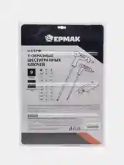 ЕРМАК набор угловых TORX ключей T10-T15-T20-T25-T27-T30-T40-T45-T50р