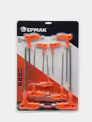 ЕРМАК набор угловых TORX ключей T10-T15-T20-T25-T27-T30-T40-T45-T50р