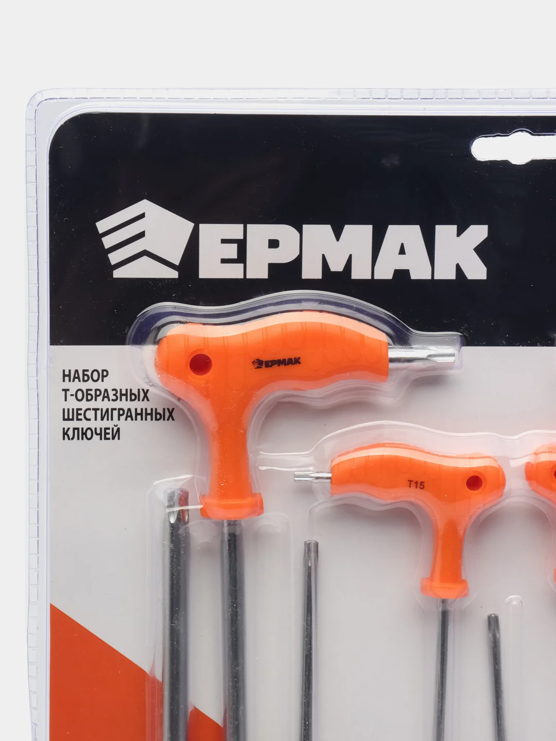 ЕРМАК набор угловых TORX ключей T10-T15-T20-T25-T27-T30-T40-T45-T50р