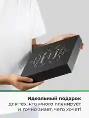 Хром ежедневник недатированный с ручкой и флешкой в подарок Parchment, блокнот ежедневник
