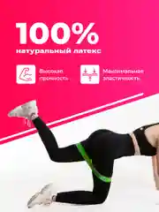 Разноцветный эластичные фитнес-резинки Shark Fit, набор спортивных эспандеров, 5 штук