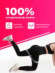 Серый эластичные фитнес-резинки Shark Fit, набор спортивных эспандеров, 5 штук
