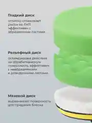 Полировальные круги Flex Drive, для полировки авто на липучке, набор 4 шт