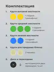 Полировальные круги Flex Drive, для полировки авто на липучке, набор 9 шт