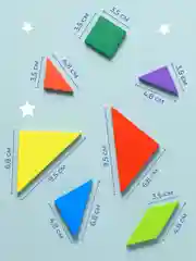 Розовый танграм магнитный с заданиями для детей Kids Zone, головоломка детская tangram
