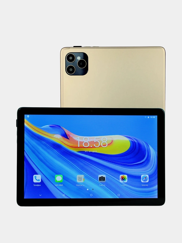 Планшет Umiio A10 Pro, Android, с клавиатурой Tablet PC, 10,1 IPS, 4G LTE/5G, Dual SIM, Gold