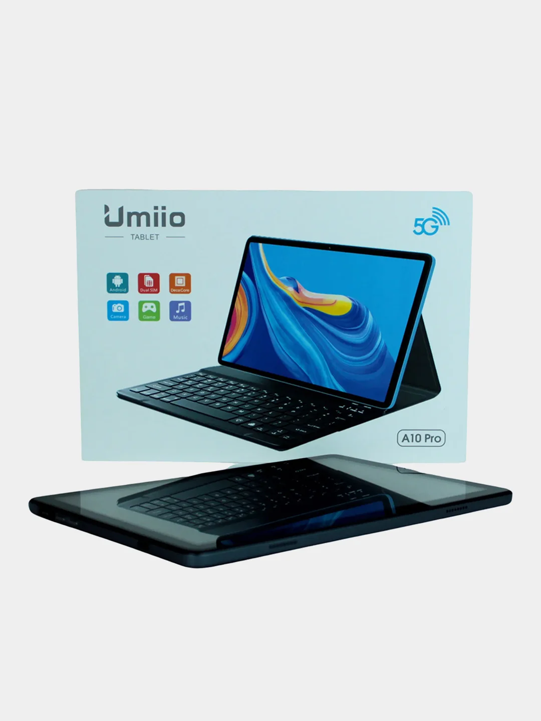 Планшет Umiio A10 Pro, Android, с клавиатурой Tablet PC, 10,1 IPS, 4G LTE/5G, Dual SIM, Gold