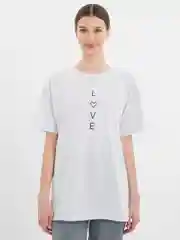Белый футболка женская OVERSIZE