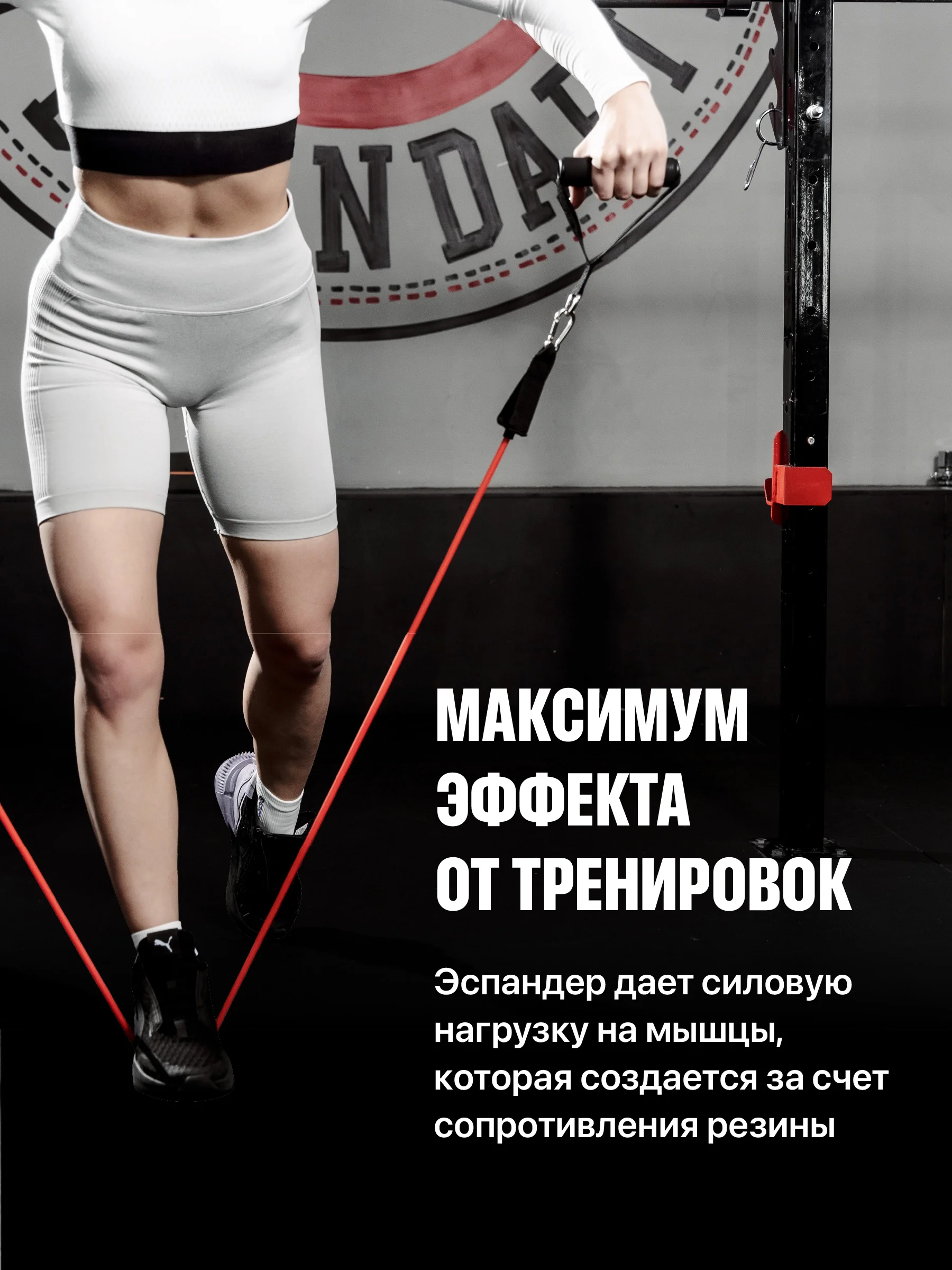 Эспандеры для фитнеса Shark Fit, трубчатые эспандеры 11 предметов