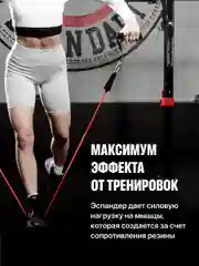 Эспандеры для фитнеса Shark Fit, трубчатые эспандеры 11 предметов