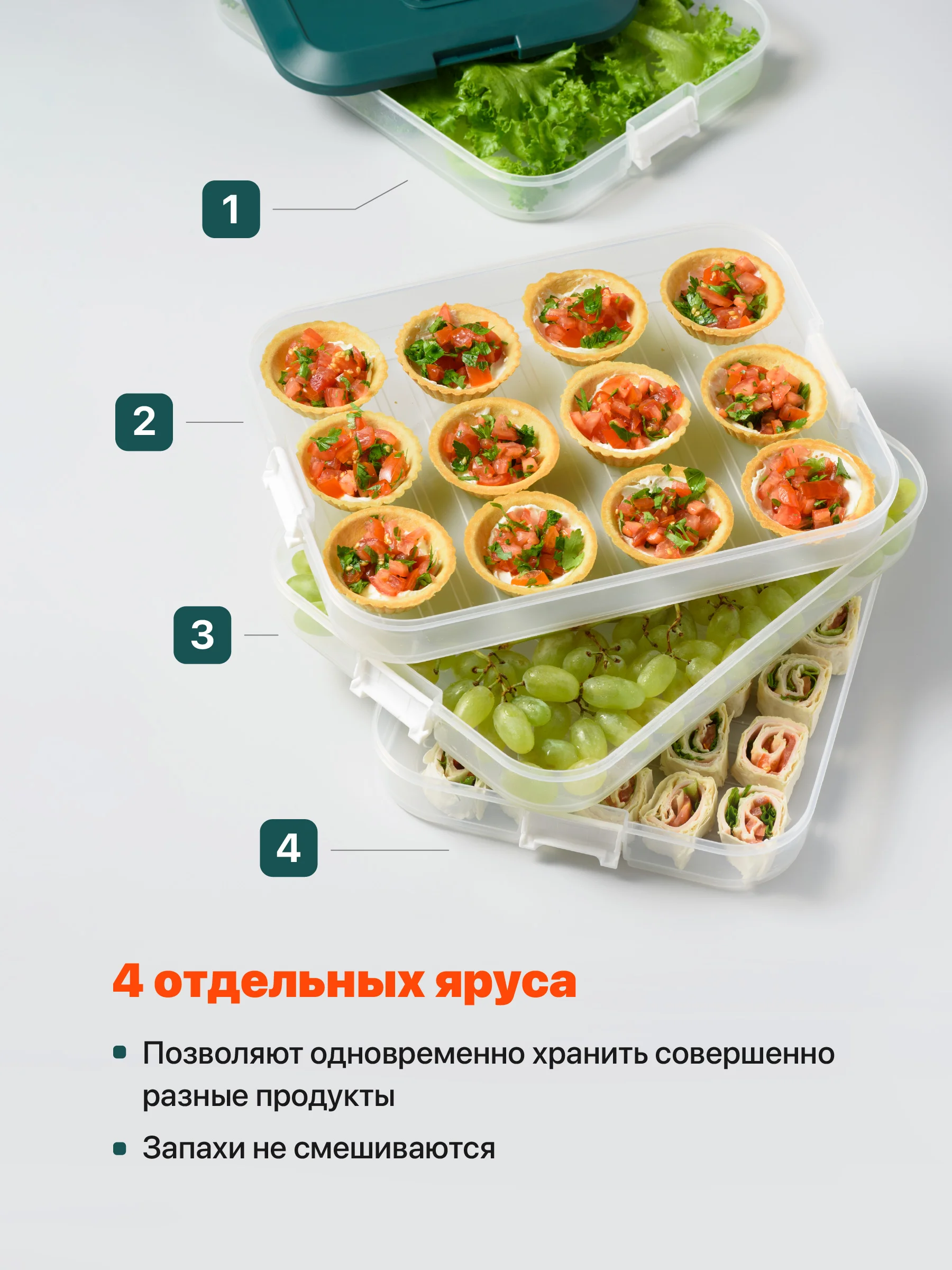 Прозрачный контейнер для заморозки пельменей Shiny Kitchen, емкость для заморозки продуктов