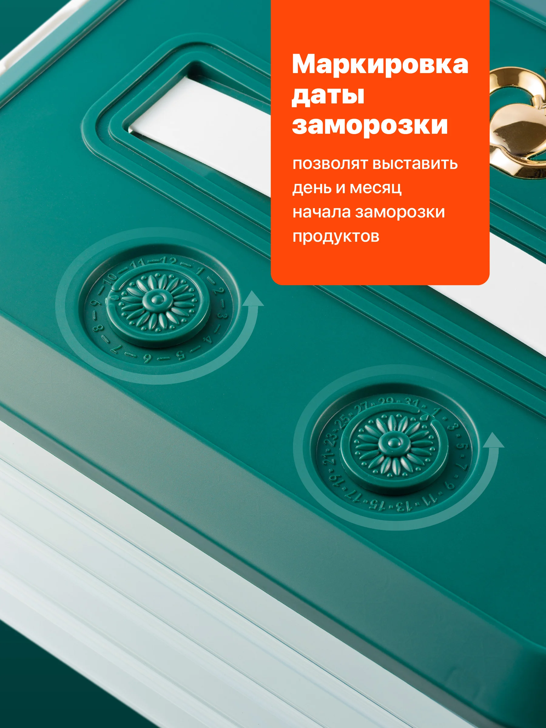 Прозрачный контейнер для заморозки пельменей Shiny Kitchen, емкость для заморозки продуктов