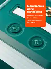 Прозрачный контейнер для заморозки пельменей Shiny Kitchen, емкость для заморозки продуктов