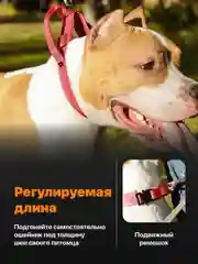 Красный ошейник для собак SSY, для крупных и средних пород с ручкой