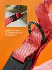 Красный ошейник для собак SSY, для крупных и средних пород с ручкой