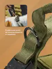 Хаки ошейник для собак SSY, для крупных и средних пород с ручкой