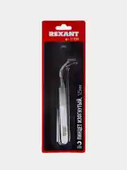 Пинцет REXANT, изогнутый, узкий, 125мм