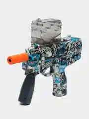 Красный автомат орбибольный, игрушечный, стреляющий гидрогелевыми орбизами