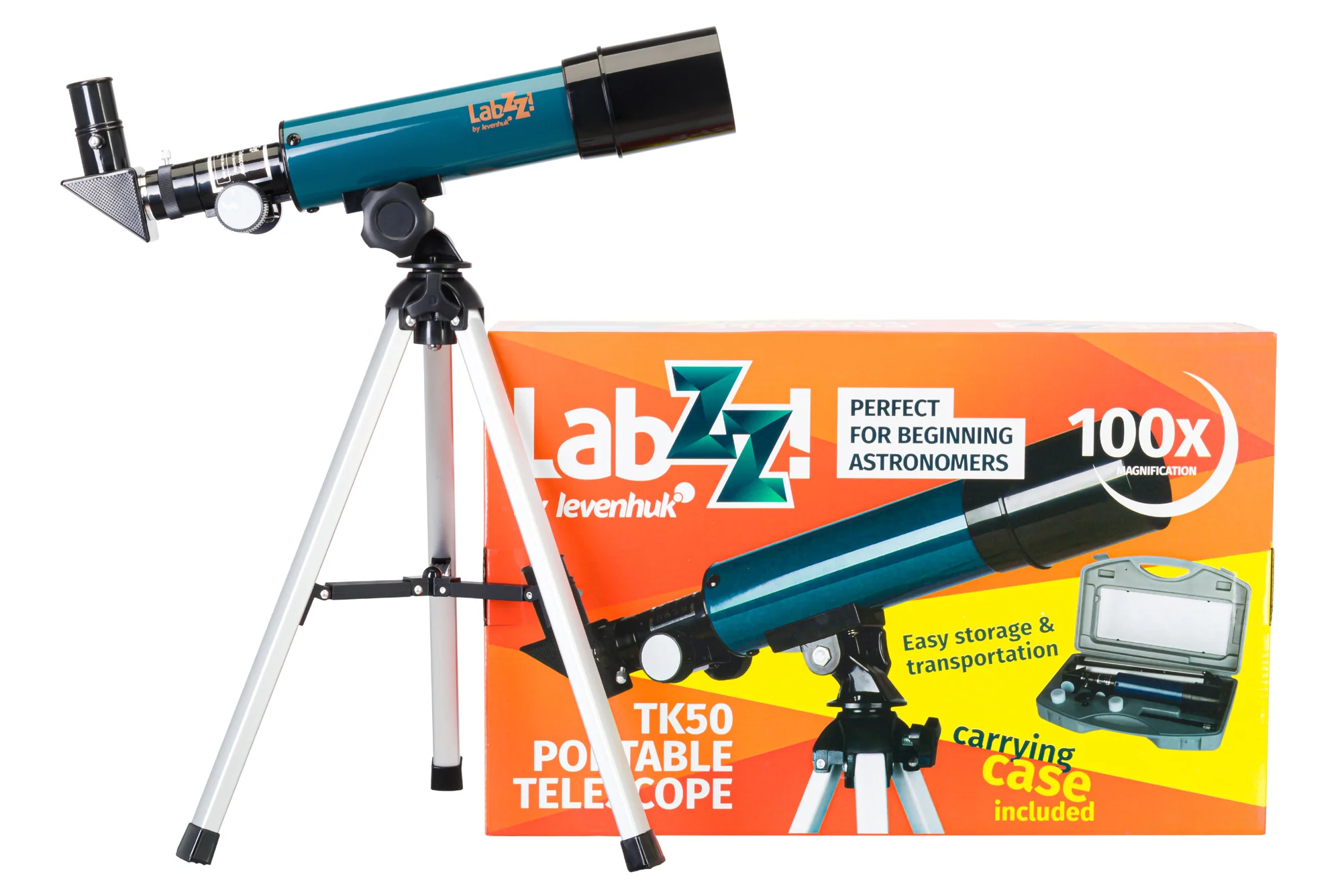 Телескоп Levenhuk LabZZ TK50 с кейсом, рефрактор, для детей