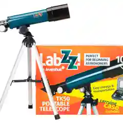 Телескоп Levenhuk LabZZ TK50 с кейсом, рефрактор, для детей