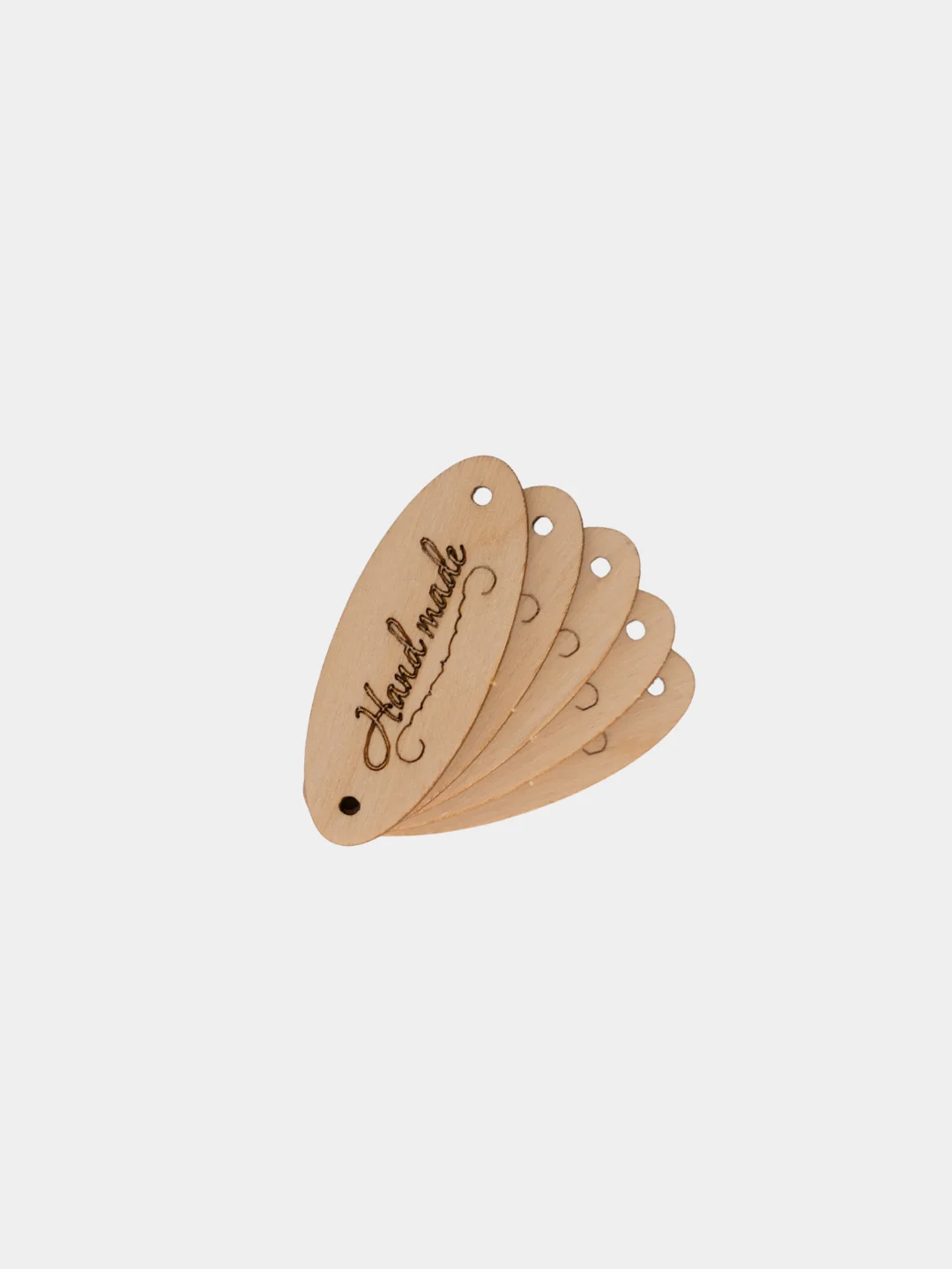 Бирки для рукоделия деревянные Hand Made 20 шт