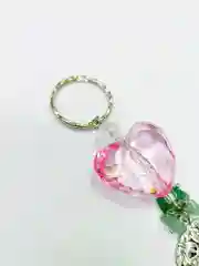 Розовый брелок для ключей, брелок-подвеска, с натуральным камнем