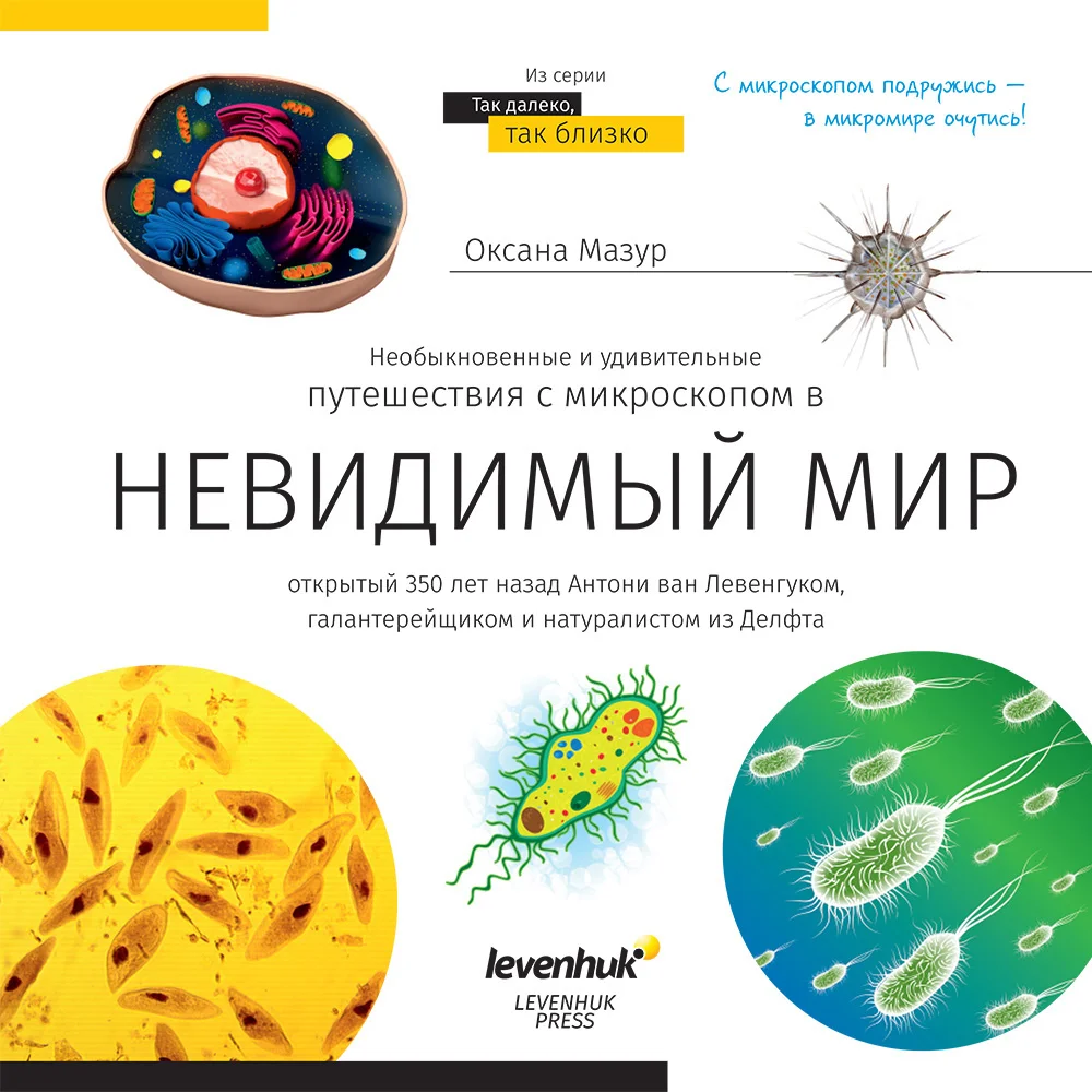 Микроскоп Levenhuk Discovery Centi 01 с книгой, для детей с 5 лет, увеличение до 300 крат