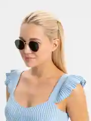 Зеленый круглые солнцезащитные очки