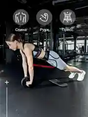 Гимнастический ролик для пресса Shark Fit, Колесо-тренажер для пресса